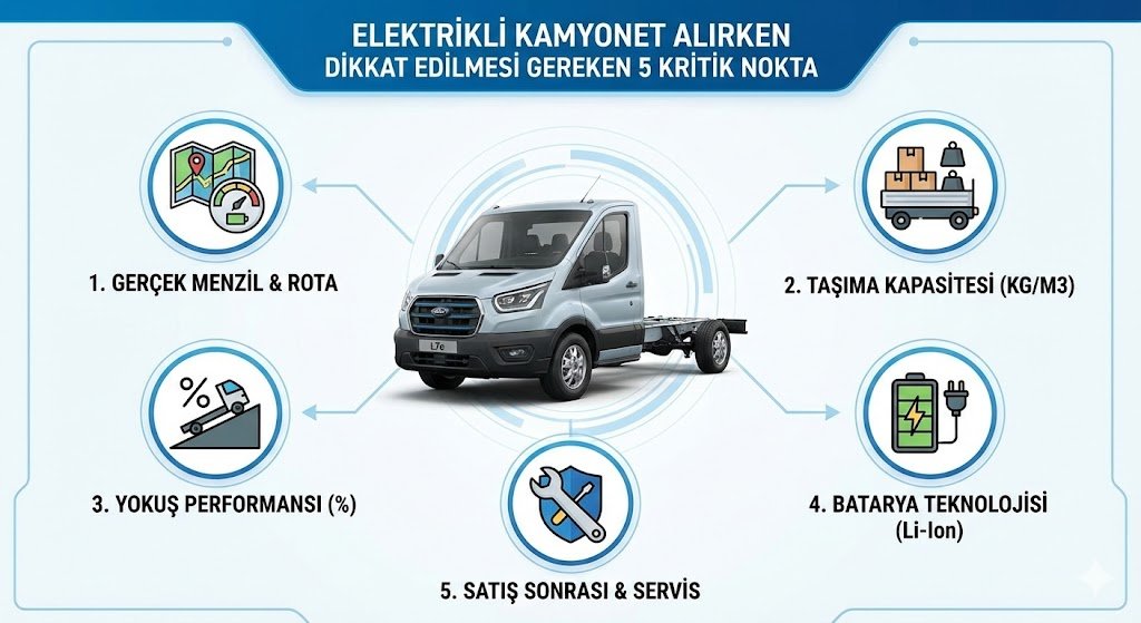 Elektrikli Kamyonet Alırken Nelere Dikkat Edilmeli? 5 Altın Kural