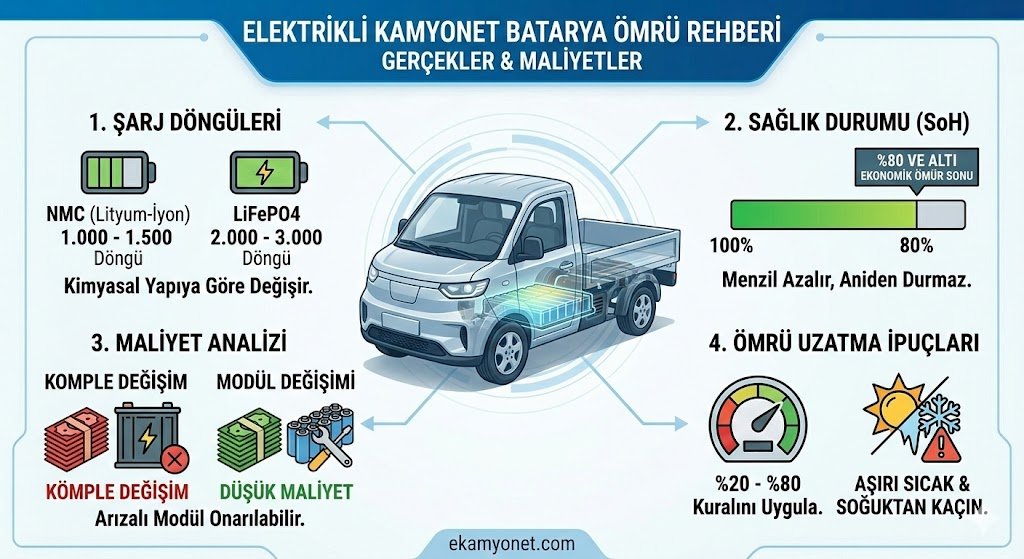 Elektrikli Kamyonet Batarya Ömrü: Gerçekler, Rakamlar ve Maliyetler